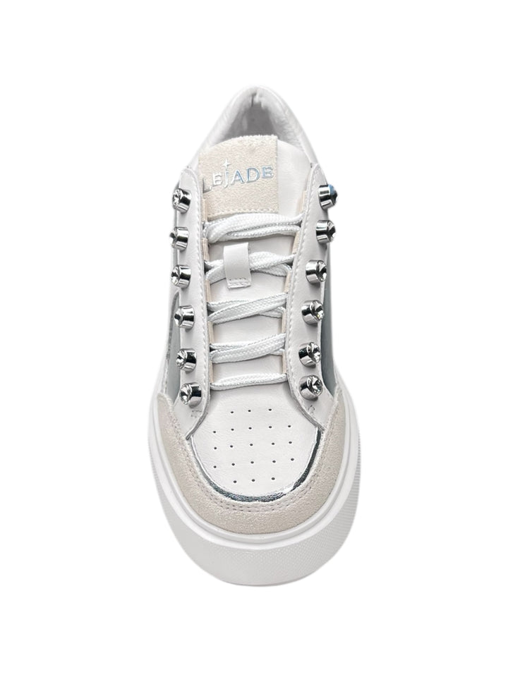 lejade sneakers donna pelle argento