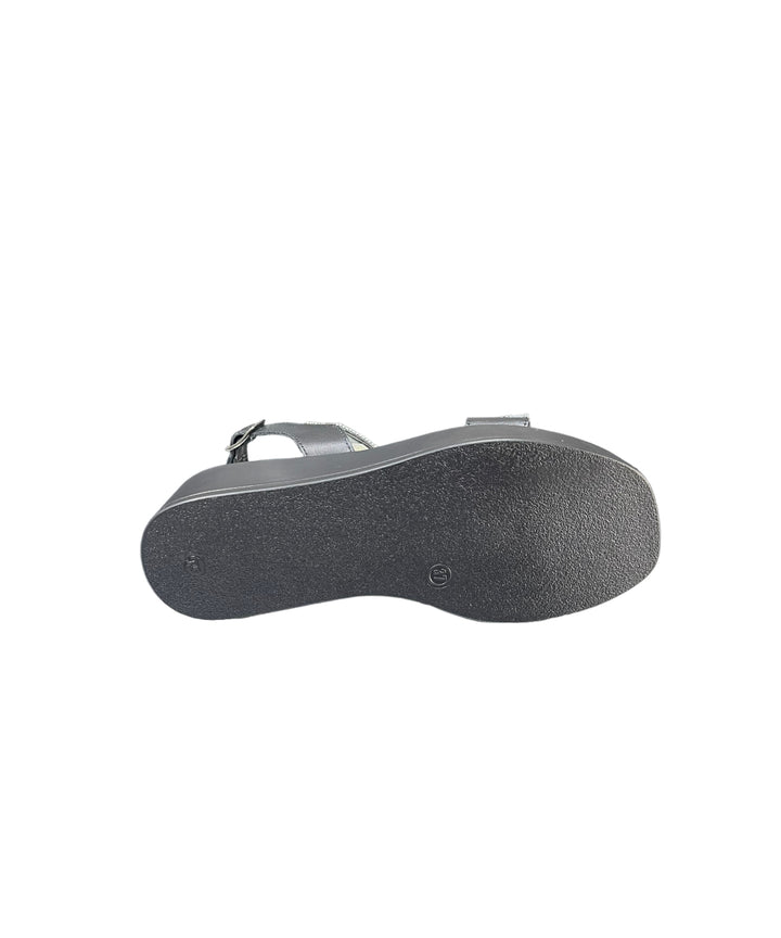 sandali donna pelle igi&co art. 3687000 nero-fumè