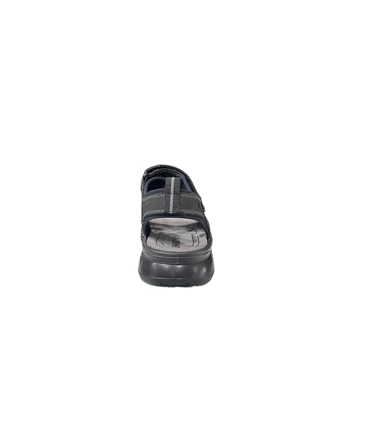 sandali strappo uomo pelle nabuk enval soft art.3724000 nero