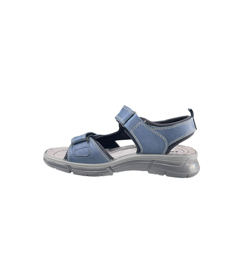 sandali strappo uomo pelle nabuk enval soft art.3724011 azzurro