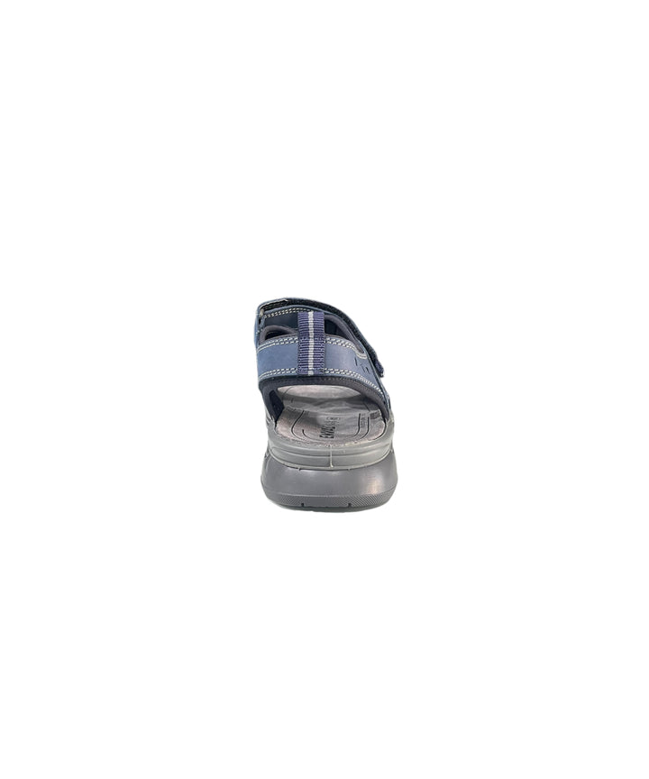sandali strappo uomo pelle nabuk enval soft art.3724011 azzurro