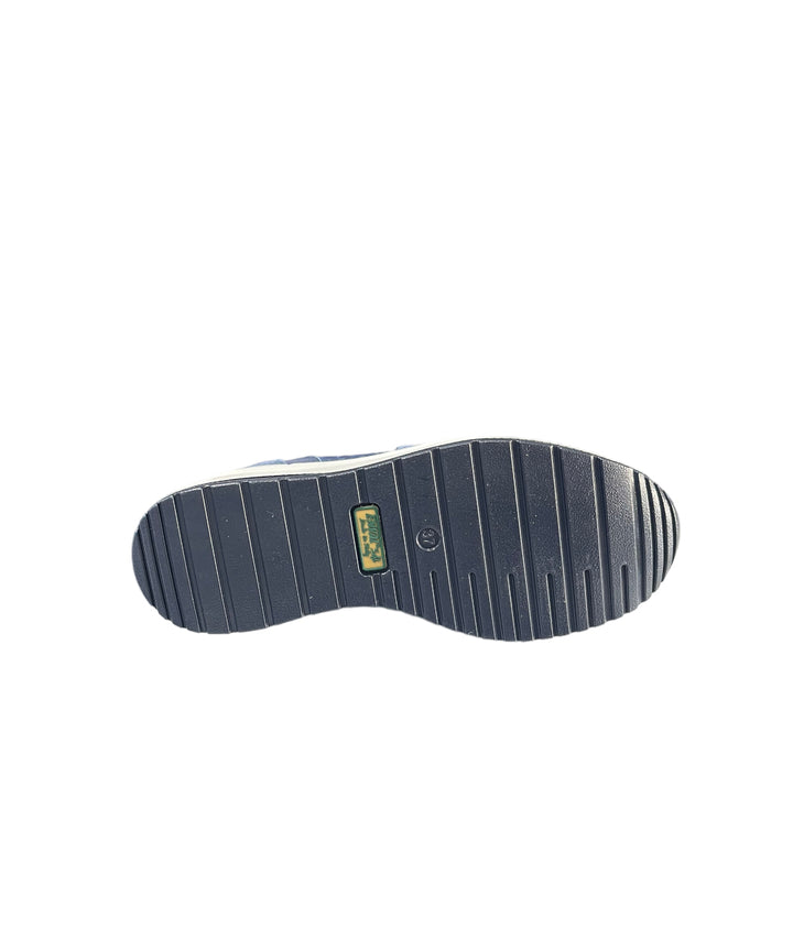 sneakers zeppa tessuto elasticizzato donna enval soft art.3755411 blu
