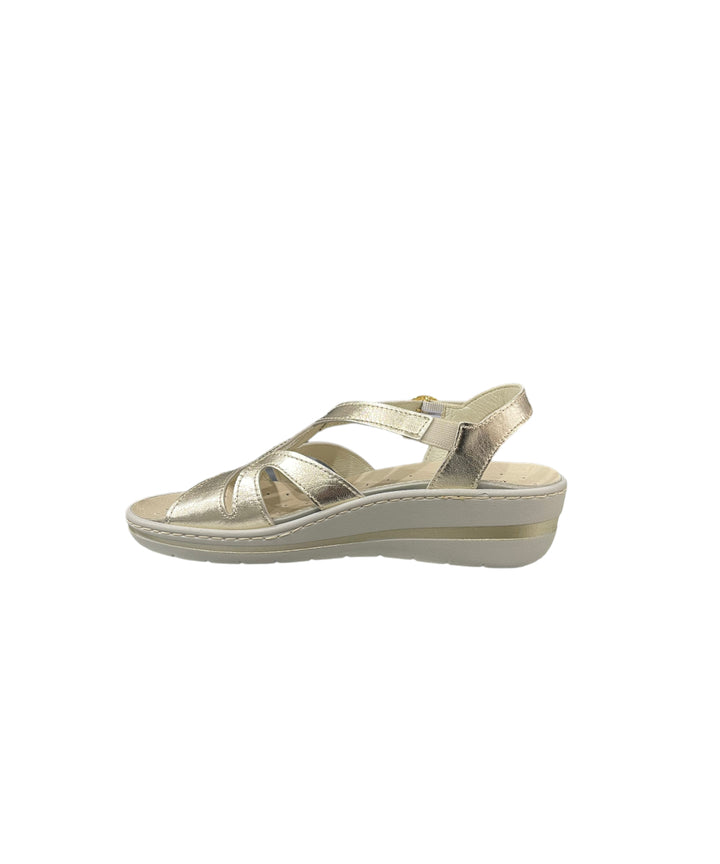 sandali donna pelle enval soft art. 3767233 platino