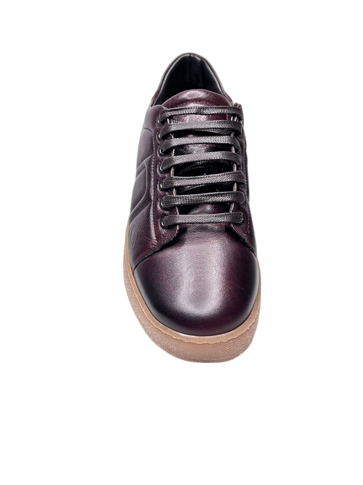 sneakers uomo pelle exton art.395 mogano