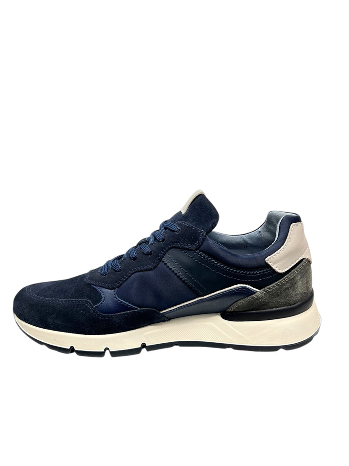 sneakers uomo pelle nero giardini art.i400401u200 blu