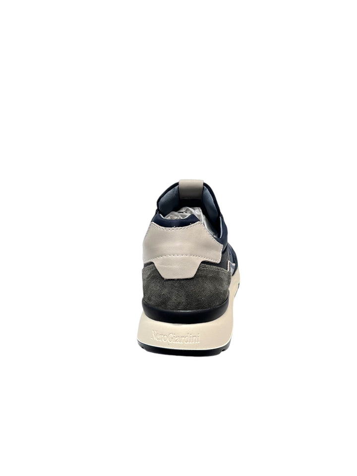 sneakers uomo pelle nero giardini art.i400401u200 blu