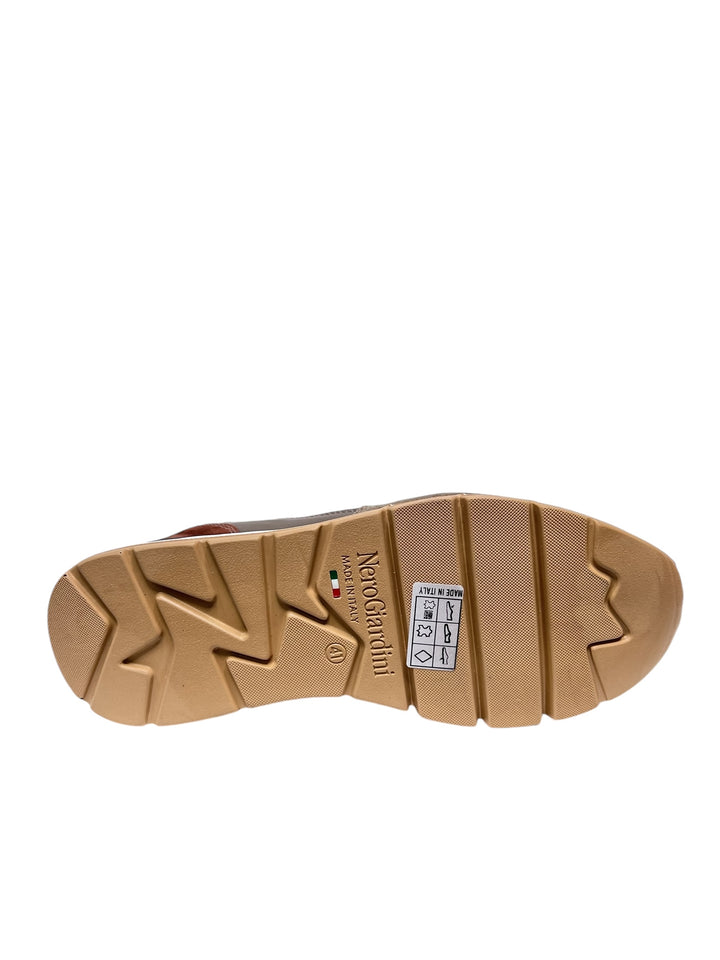 sneakers uomo pelle nero giardini art.i400401u311 fango