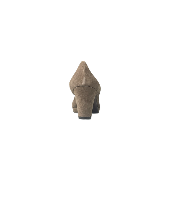 décolleté donna pelle scamosciata perticara art. 405 taupe