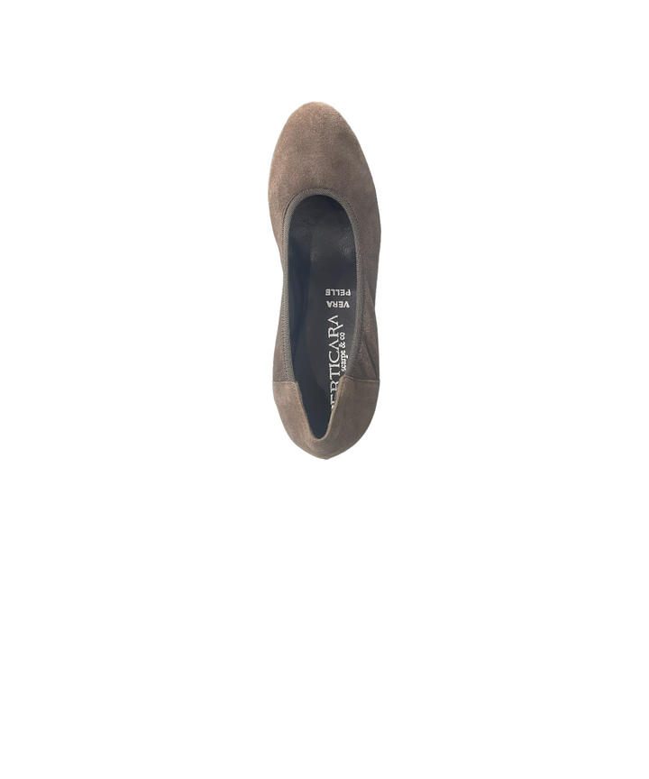 décolleté donna pelle scamosciata perticara art. 405 taupe