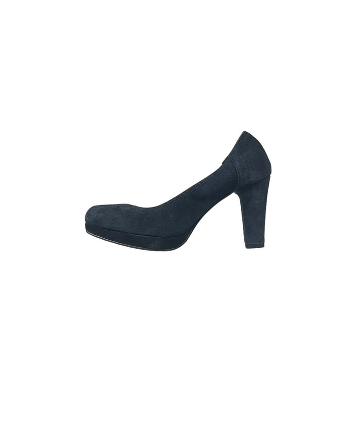 décolleté donna pelle scamosciata perticara art. 406 blu