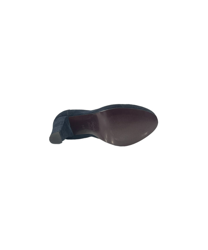 décolleté donna pelle scamosciata perticara art. 406 blu