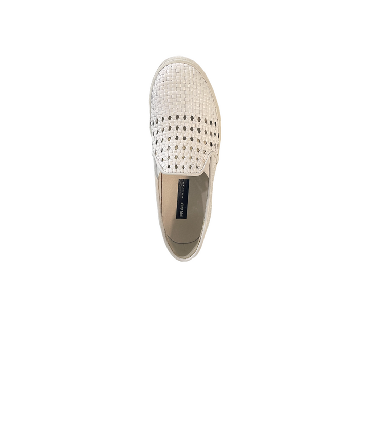 sneakers slip on pelle frau art. 40y1 white