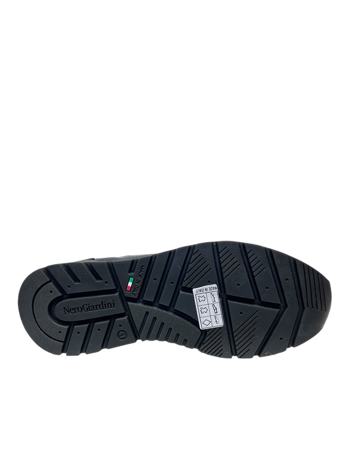 sneakers uomo pelle nero giardini art.i400411u200 blu