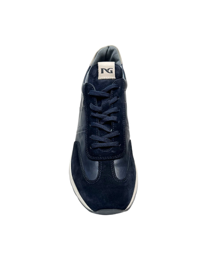 sneakers uomo pelle nero giardini art.i400411u200 blu