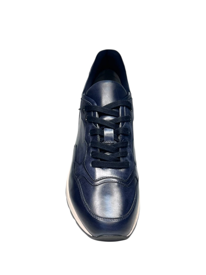 sneaker uomo pelle blu incanto