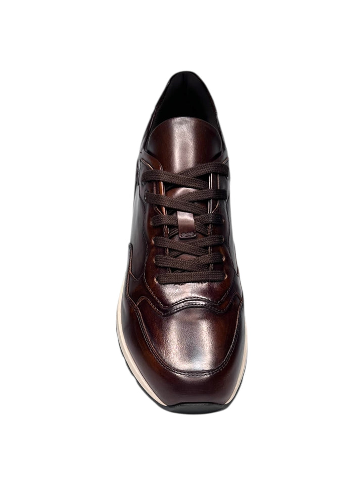 sneaker uomo pelle delavato beige