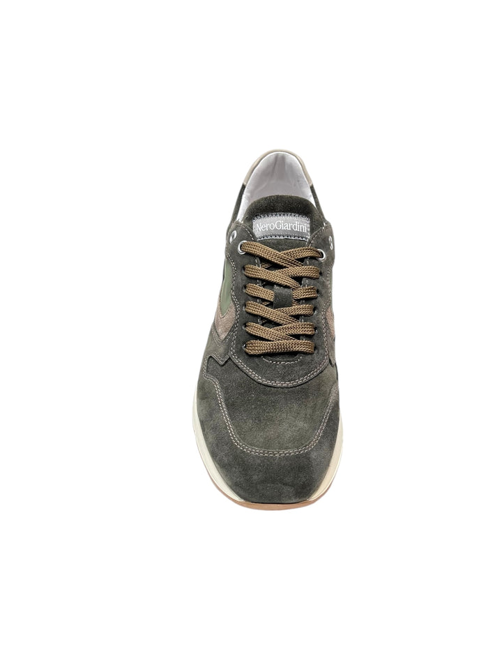 sneakers uomo pelle nero giardini art.i400420u503 bosco