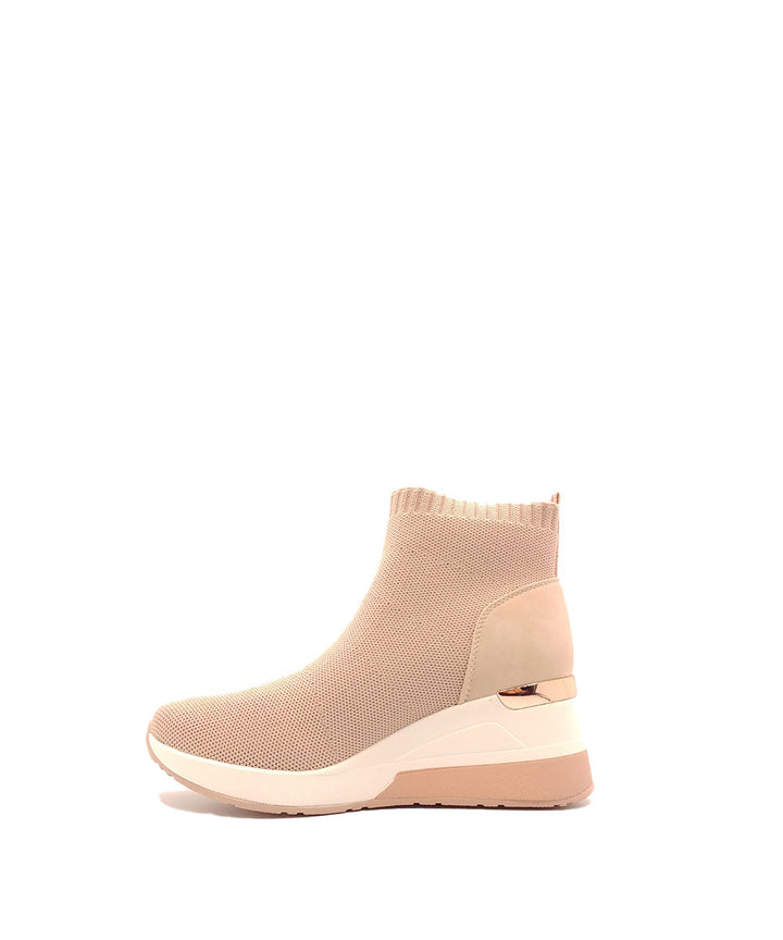 sneaker alta a calzino donna xti art.4257101 nude