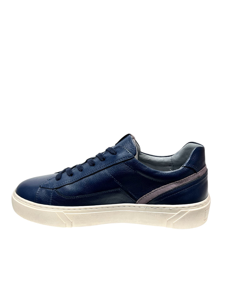 sneakers uomo pelle nero giardini art.i400430u200 blu