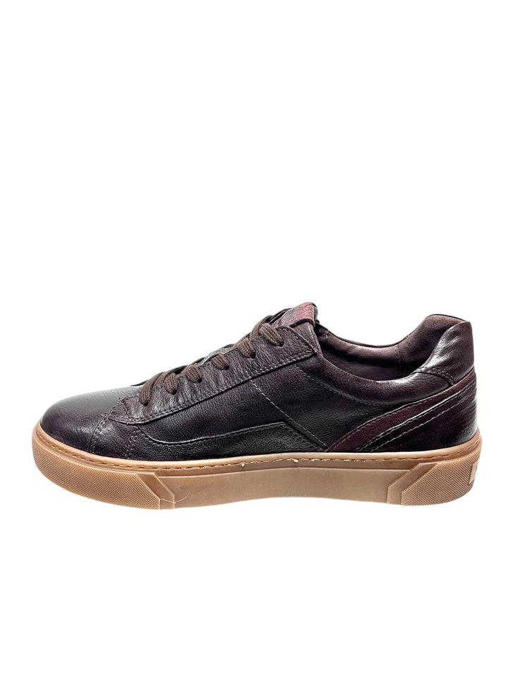 sneakers uomo pelle nero giardini art.i400430u300 testa di moro