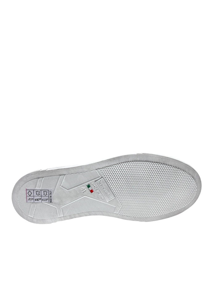 sneakers uomo pelle nero giardini art.i400430u707 bianco