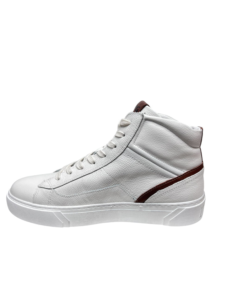 sneakers alte uomo pelle nero giardini art.i400431u707 bianco