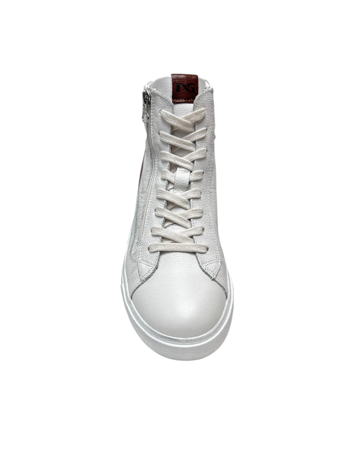 sneakers alte uomo pelle nero giardini art.i400431u707 bianco