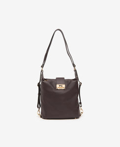 borsa a spalla donna pelle nero giardini art. i443715d300 testa di moro