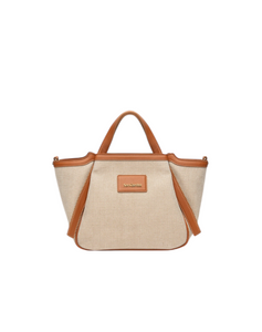 borsa donna in tessuto nero giardini art.e644240d400 cuoio