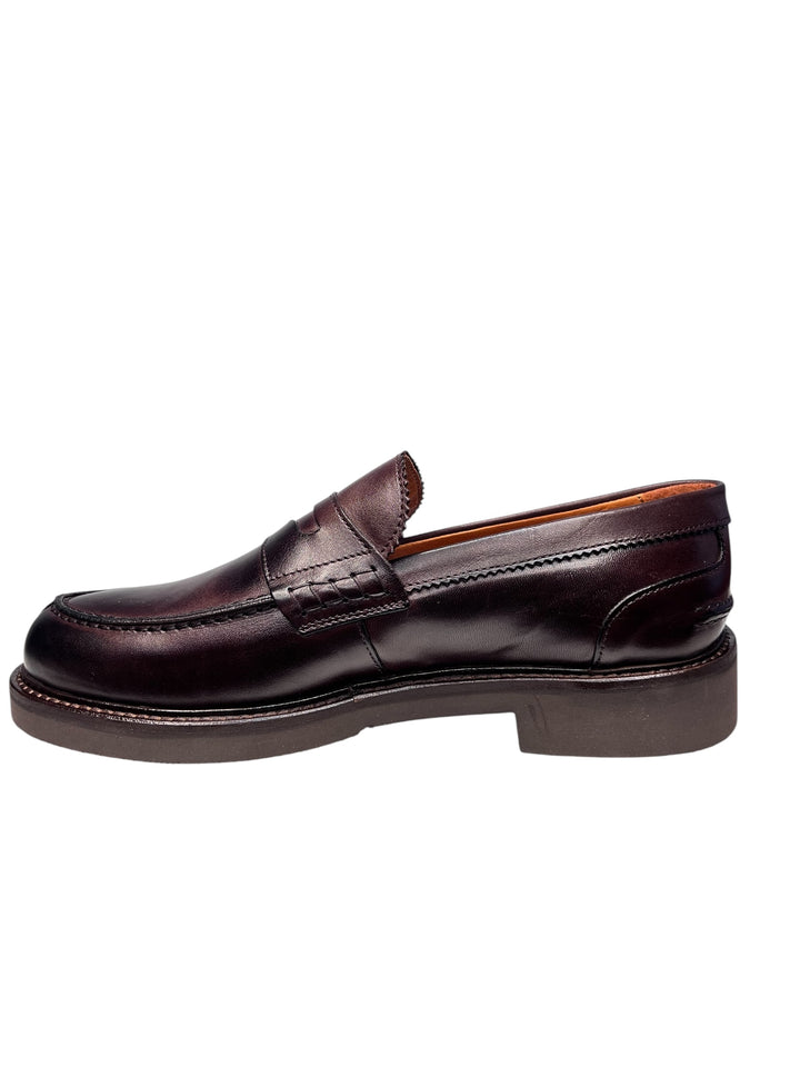 mocassini uomo pelle cioccolato