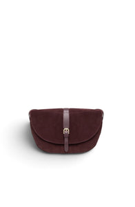 borsa a tracolla da donna in camoscio nero giardini art.i644332d613 bordò