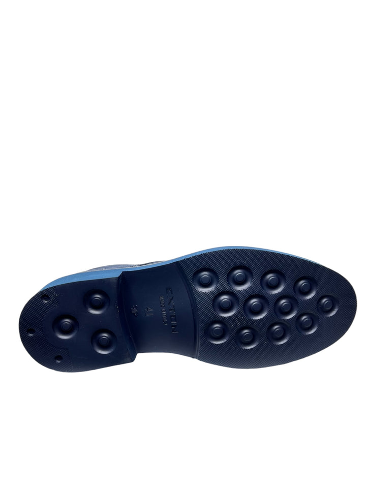 polacchine uomo pelle exton art.444 blue