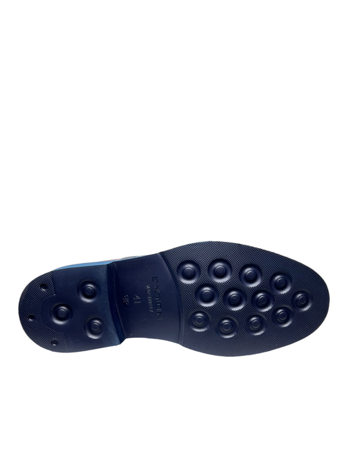 stivaletti beatles uomo pelle exton art.445 marine blue