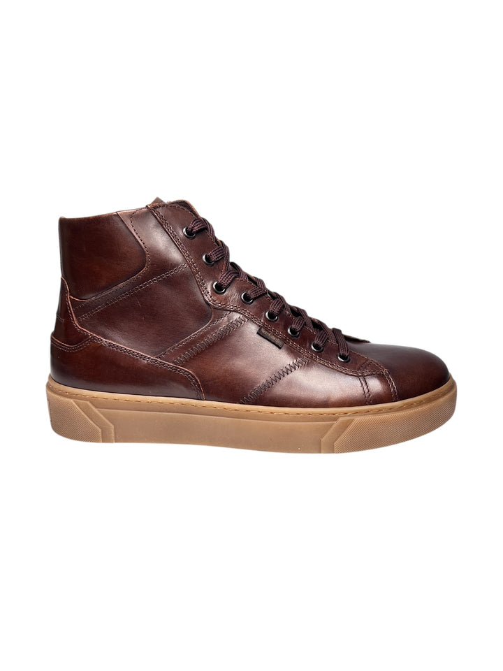 sneaker uomo pelle delavato beige