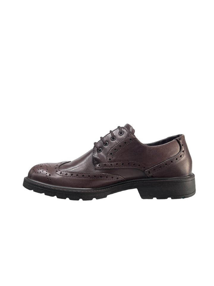 stringate uomo pelle goretex igi&co art.4602411 testa di moro
