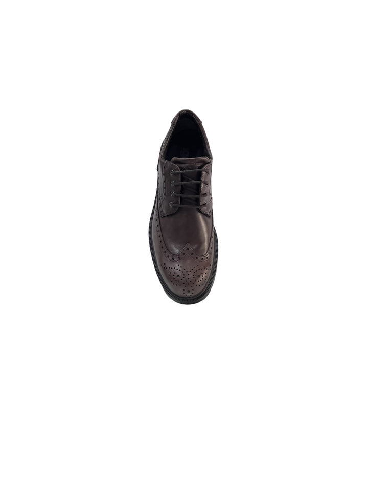 stringate uomo pelle goretex igi&co art.4602411 testa di moro