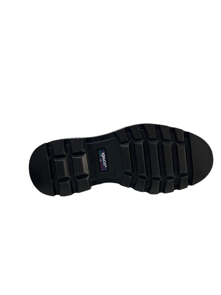 stivaletti allacciati uomo goretex pelle igi&co art.4623700 nero