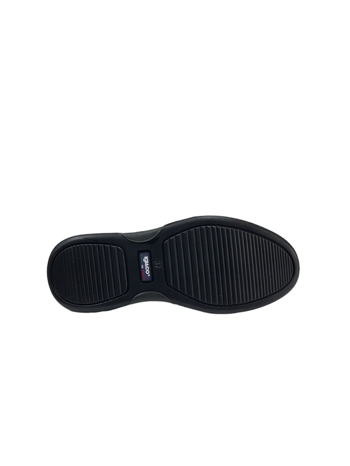 sneakers donna pelle igi&co art. 4655100 nero