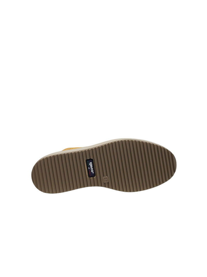sneakers alte donna pelle igi&co art. 4667422 senape