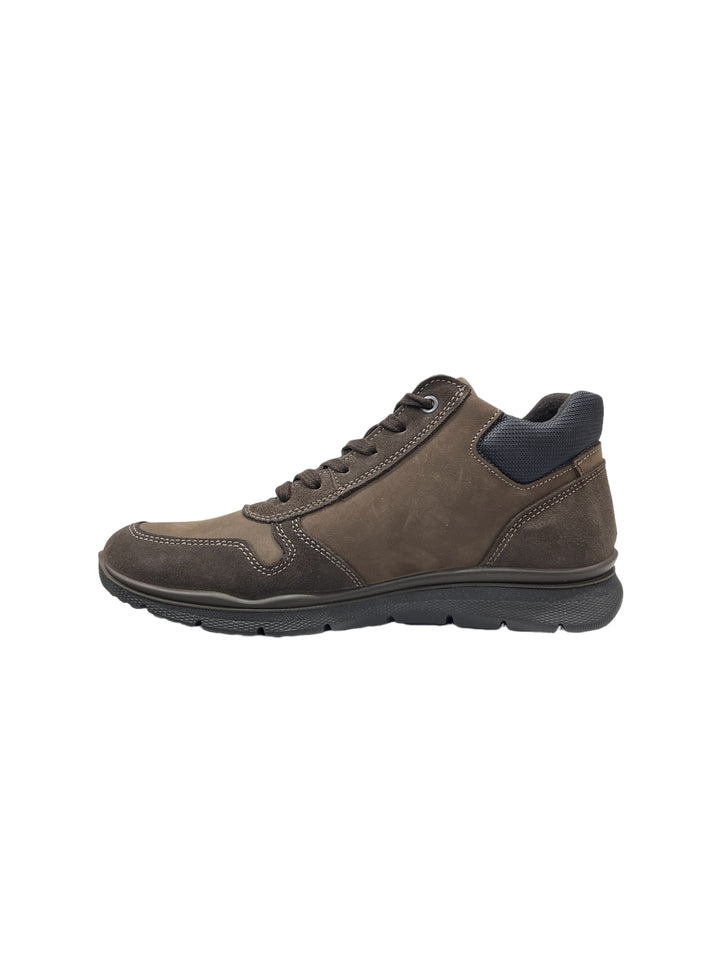 scarpe comfort uomo pelle enval soft art.4717233 marrone scuro