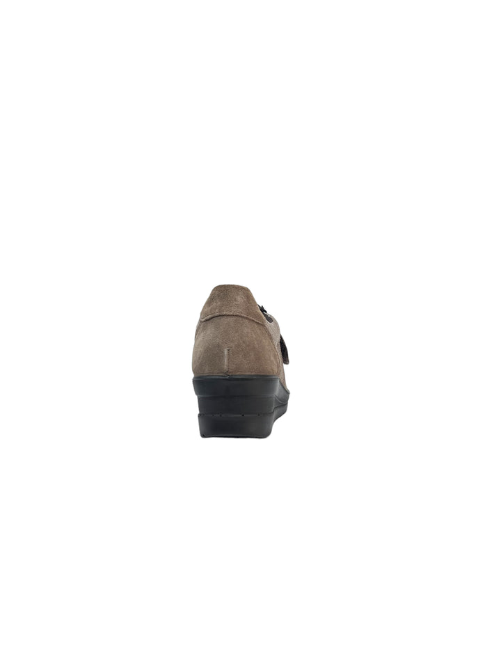 scarpe accollate donna pelle enval soft art. 4757733 taupe