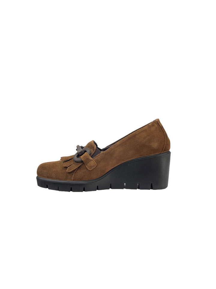 mocassini donna pelle enval soft art. 4762744 cognac