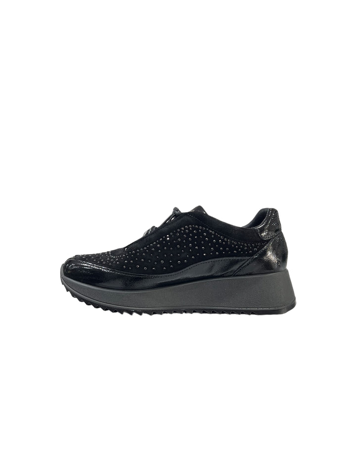 sneakers donna pelle enval soft art. 4774700 nero