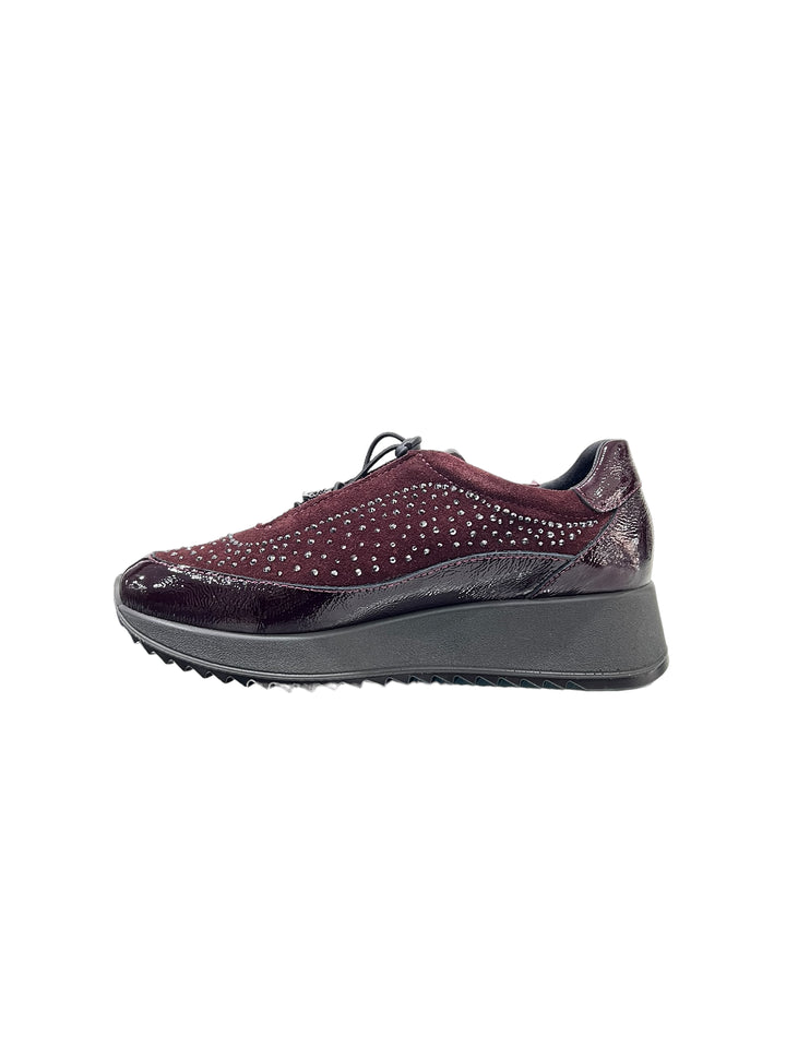 sneakers donna pelle enval soft art. 4774722 bordò