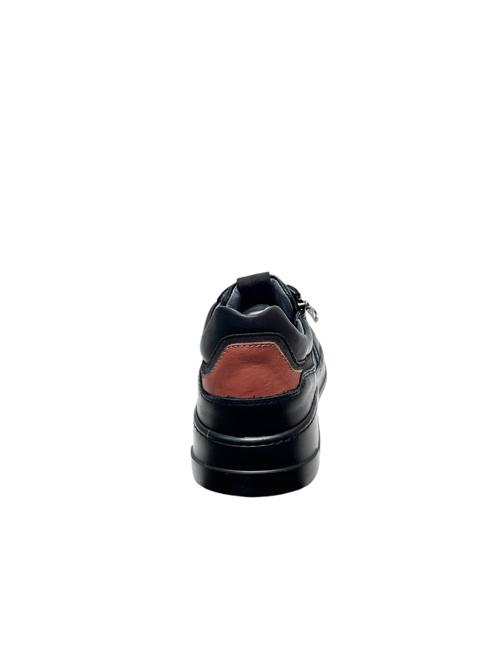 sneakers uomo pelle nero giardini art.i400480u100 nero
