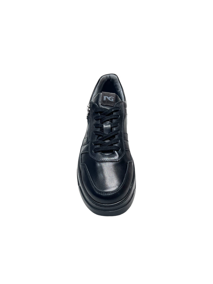 sneakers uomo pelle nero giardini art.i400480u100 nero
