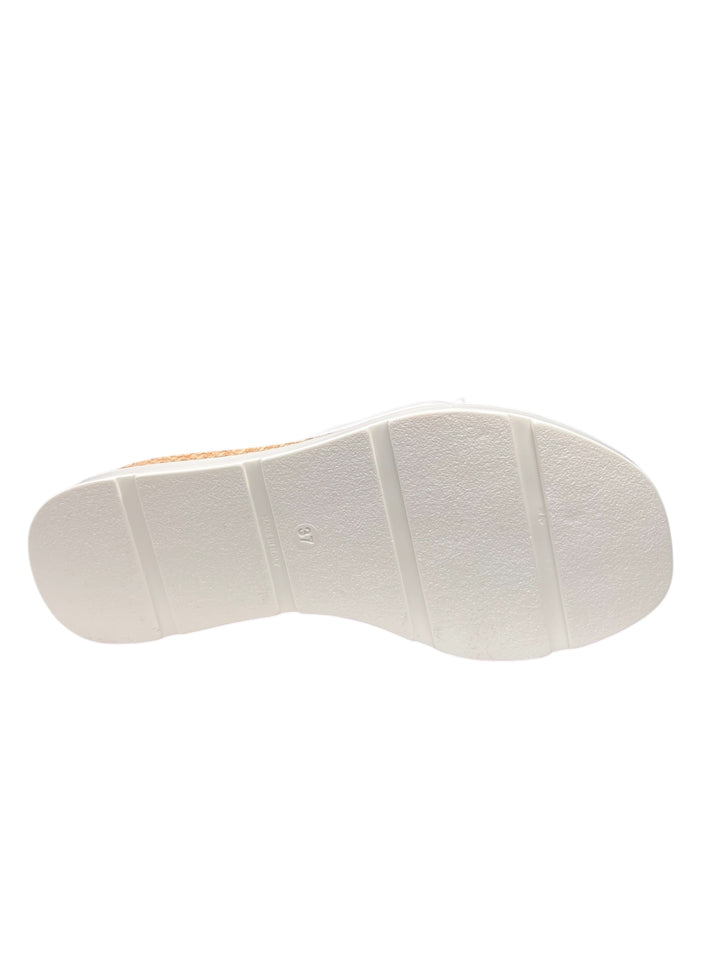 ciabatta donna in pelle bianca