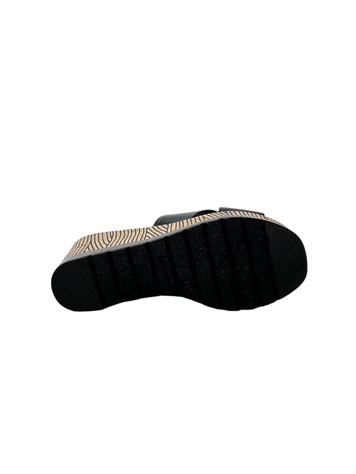 sandali ciabatte donna pelle la repo art.51102-e4 nero
