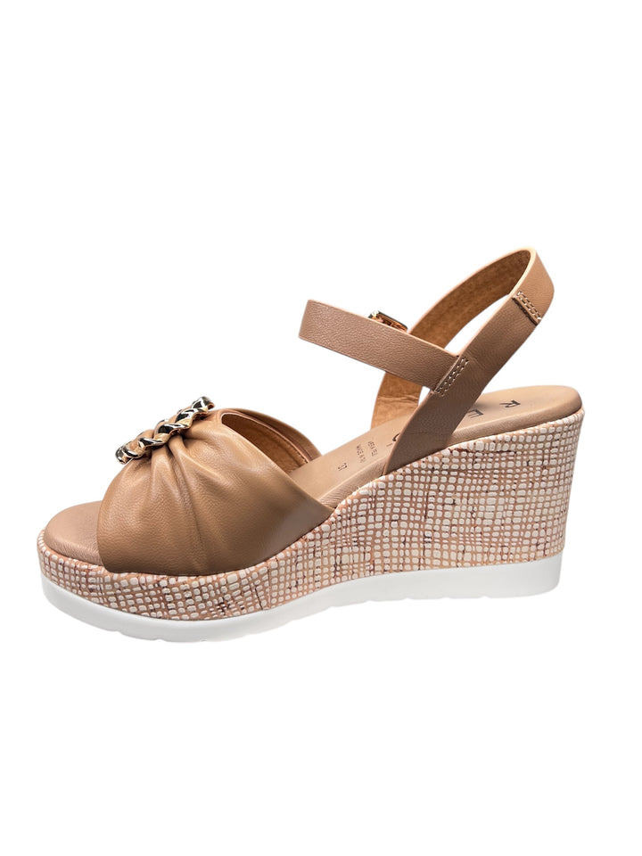 LA REPO  sandalo donna pelle camel