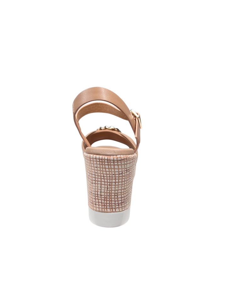 LA REPO  sandalo donna pelle camel